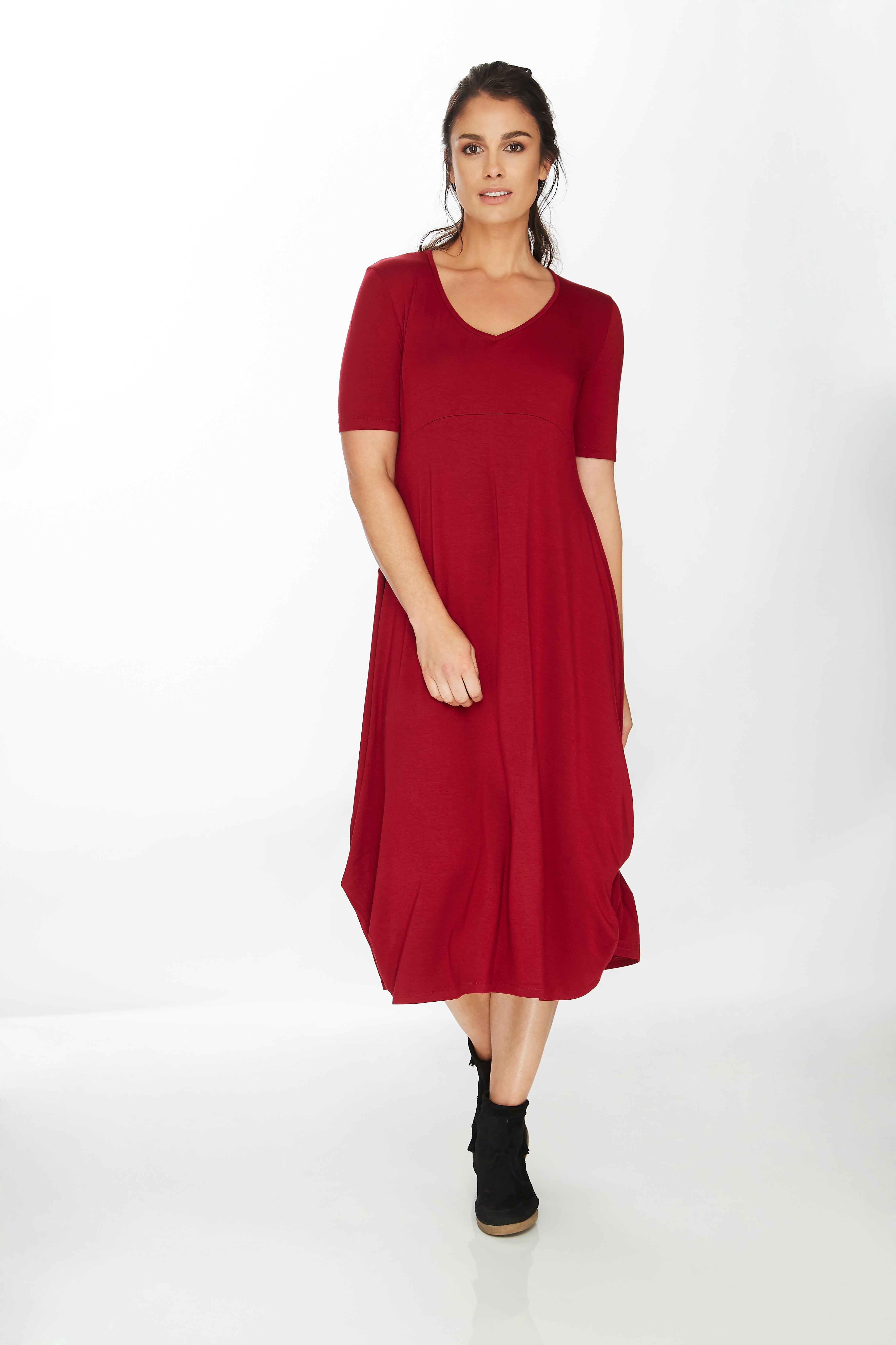 Tara Short Sleeve Empire Dress – Tamea